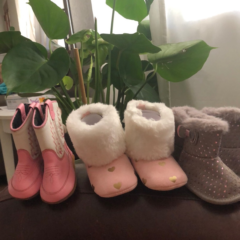 Baby Girl Boots x3